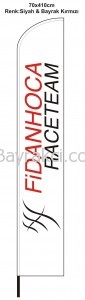 Fidan Hoca Race Team 70x410 Yelken Bayrak | Bayrakçı Reklamcılık